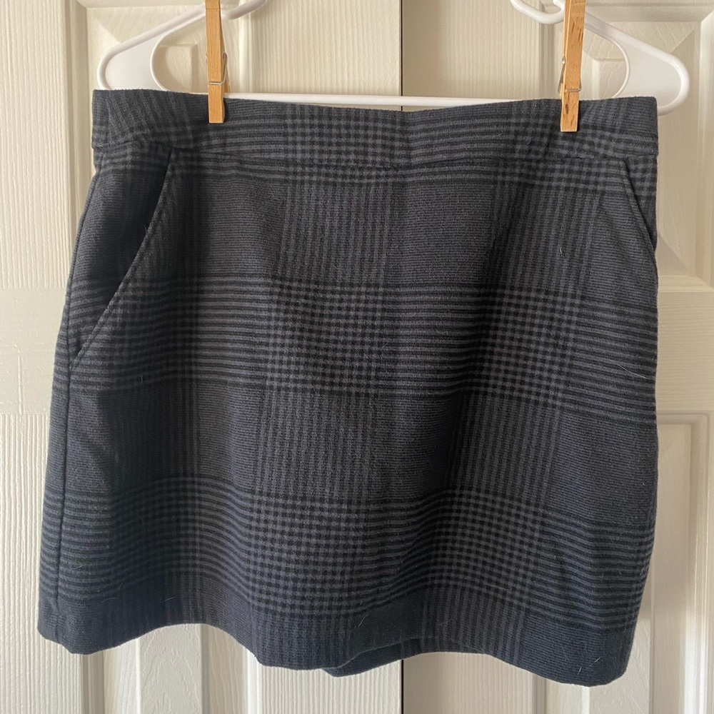 Abercrombie Black Plaid Women's Skirt